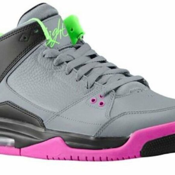 Men\'s Jordan Flight Origin Basketball Shoes, 599593 090 Cool Grey/BlK main image 10